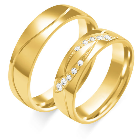 Xavielle 5.50 mm + 5.50 mm - 0,126 ct. Diamanten