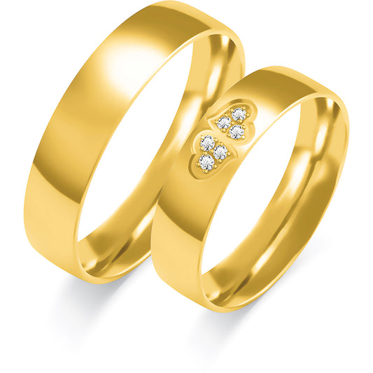 Carmesia 5.00 mm + 5.00 mm - 0,054 ct. Diamanten
