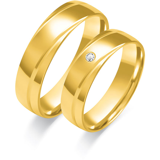 Delviana 5.50 mm + 5.50 mm - 0,033 ct. Diamanten
