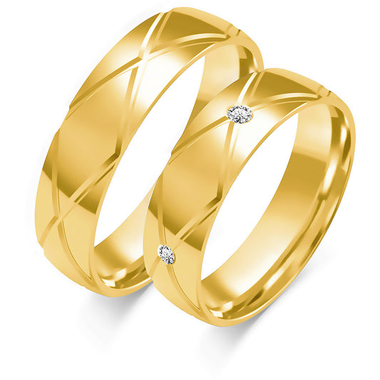 Florimelle 5.50 mm + 5.50 mm - 0,11 ct. Diamanten