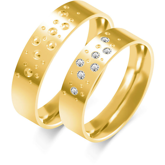 Giselina 5.50 mm + 5.50 mm - 0,068 ct. Diamanten