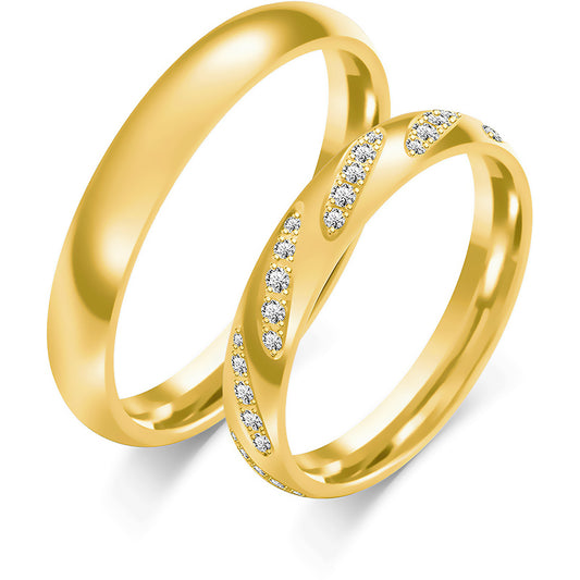 Harmonia 3.50 mm + 3.50 mm - 0,39 ct. Diamanten