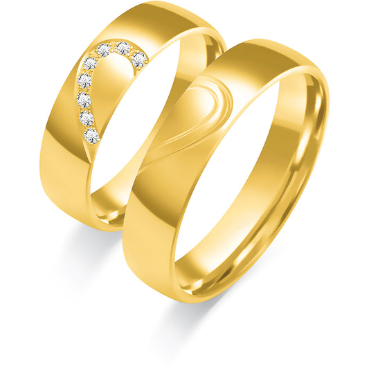 Karavelle 5.00 mm + 5.00 mm - 0,072 ct. Diamanten