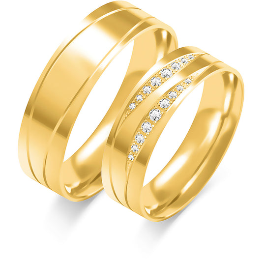 Mireliana 6.00 mm + 6.00 mm - 0,164 ct. Diamanten