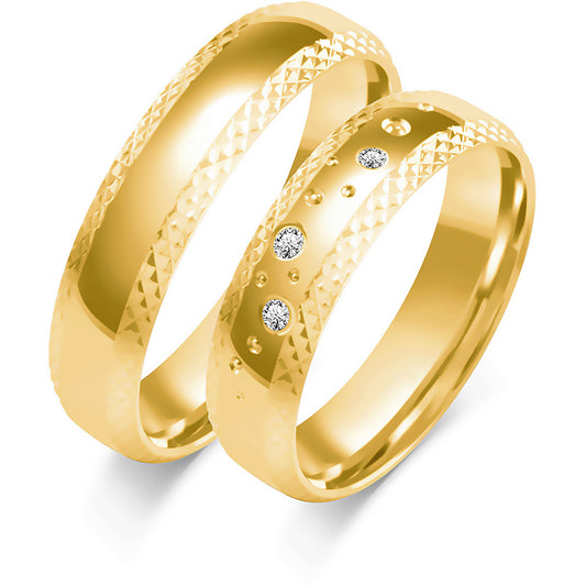 Novalisse 5.00 mm + 5.00 mm - 0,037 ct. Diamanten