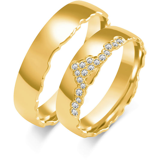 Orlisse 5.00 mm + 5.00 mm - 0,09 ct. Diamanten