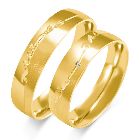 Urielle 5.00 mm + 5.00 mm - 0,005 ct. Diamanten