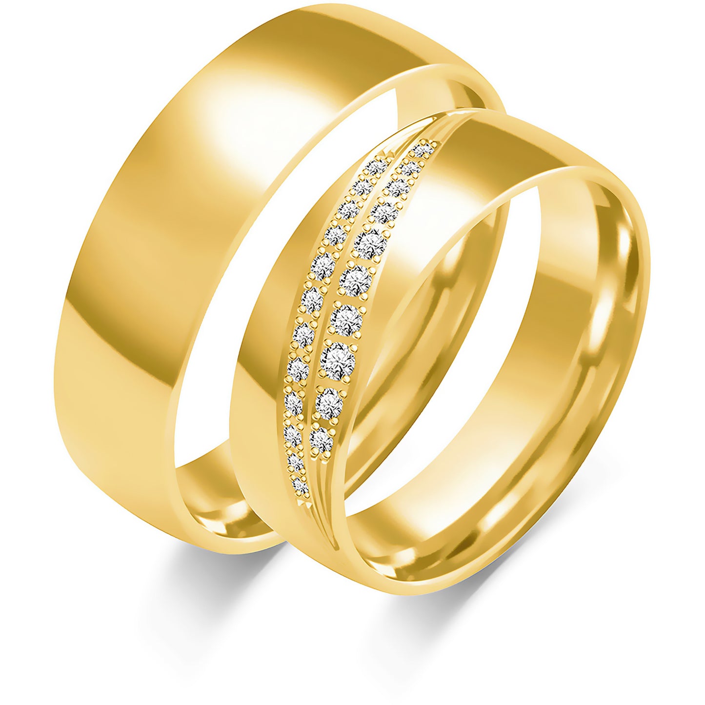 Xanvienne 6.00 mm + 6.00 mm - 0,18 ct. Diamanten