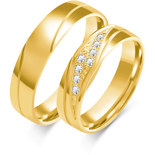 Yasellia 5.00 mm + 5.00 mm - 0,112 ct. Diamanten