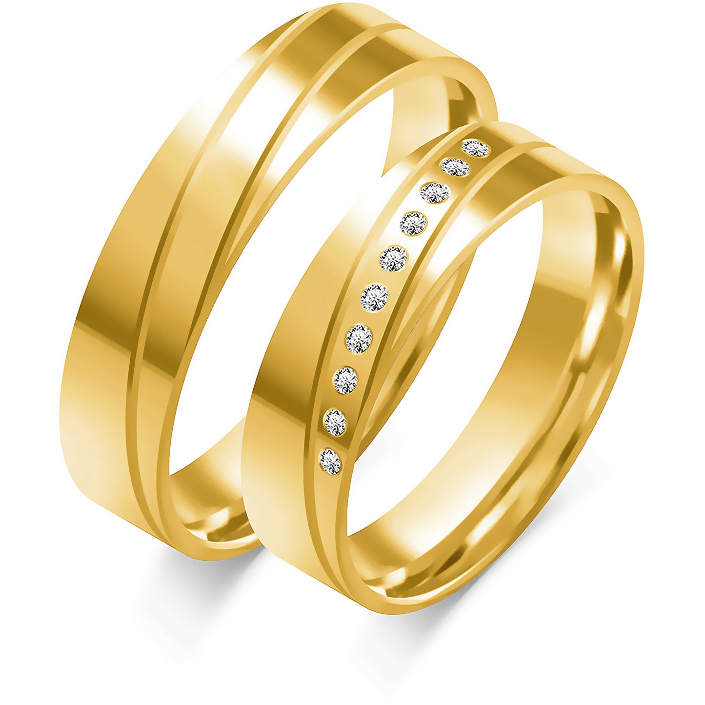 Arianisse 5.00 mm + 5.00 mm - 0,09 ct. Diamanten