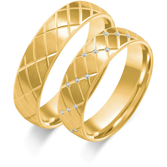 Brivelle 5.50 mm + 5.50 mm - 0,33 ct. Diamanten