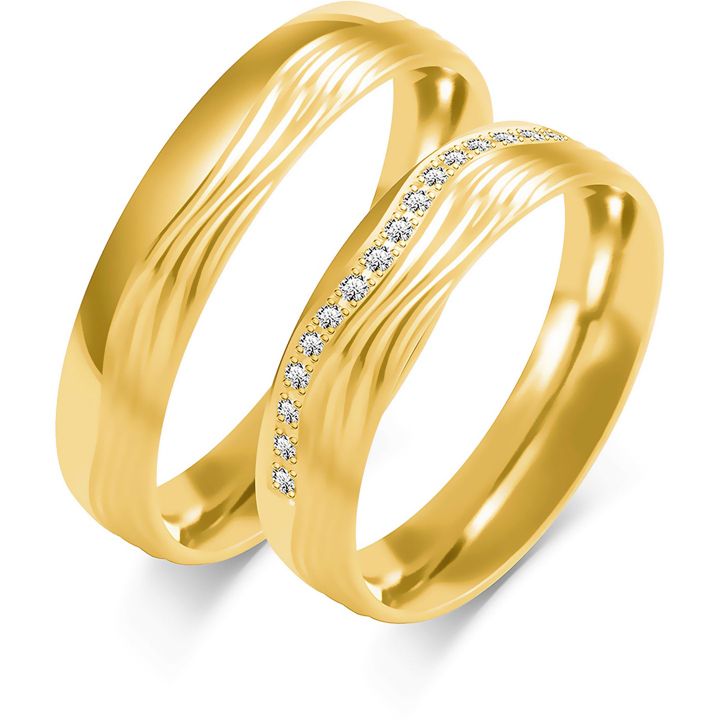 Dionara 4.50 mm + 4.50 mm - 0,095 ct. Diamanten