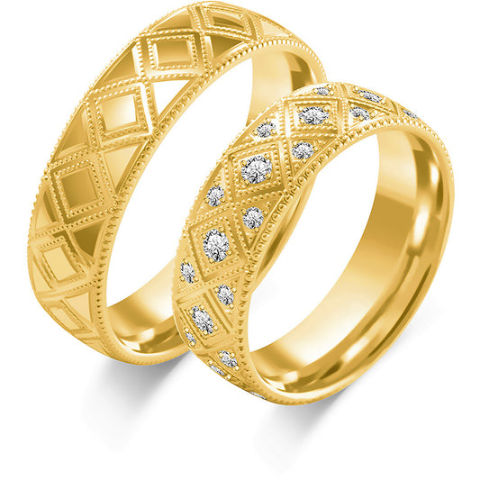 Floravielle 6.00 mm + 6.00 mm - 0,48 ct. Diamanten