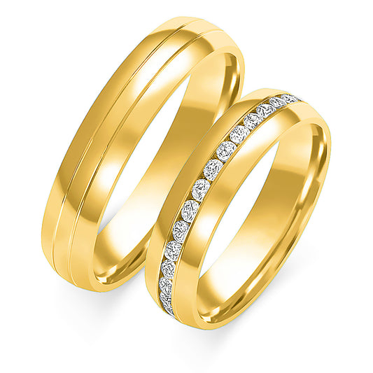 Ulrica 5.50 mm + 5.50 mm - 0,42 ct. Diamanten