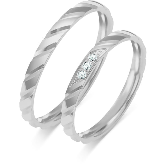 Vivellisse 2.50 mm + 2.50 mm - 0,042 ct. Diamanten
