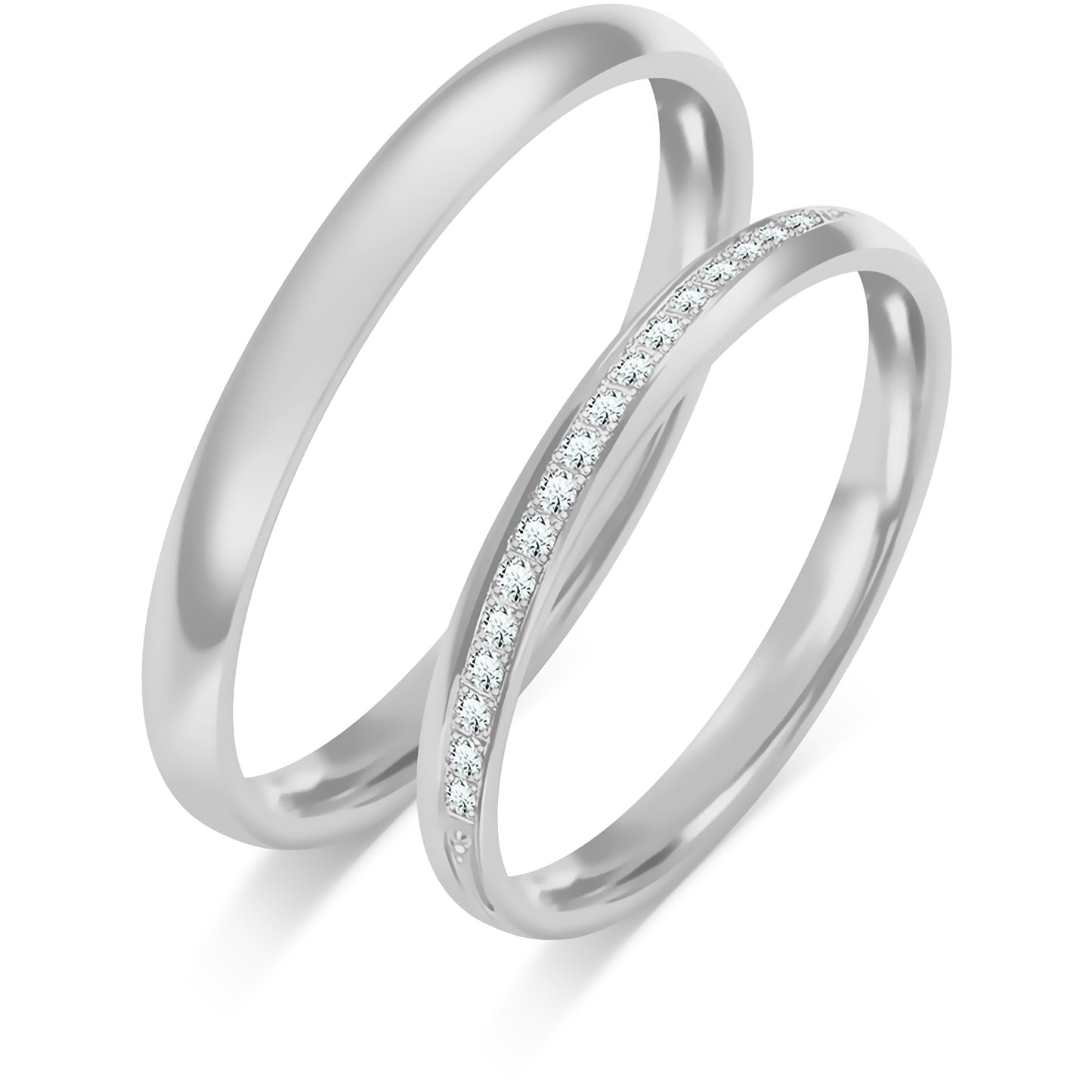 Yverielle 2.50 mm + 2.50 mm - 0,085 ct. Diamanten