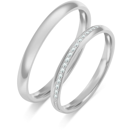 Yverielle 2.50 mm + 2.50 mm - 0,085 ct. Diamanten