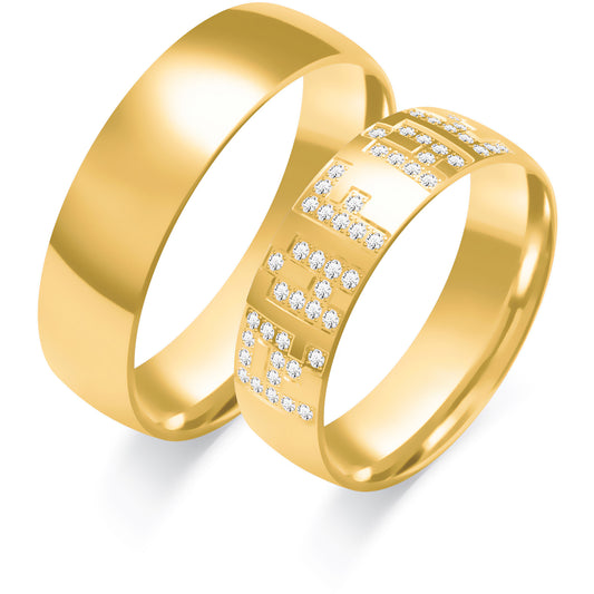 Zanaria Rose 6.00 mm + 6.00 mm - 0,255 ct. Diamanten