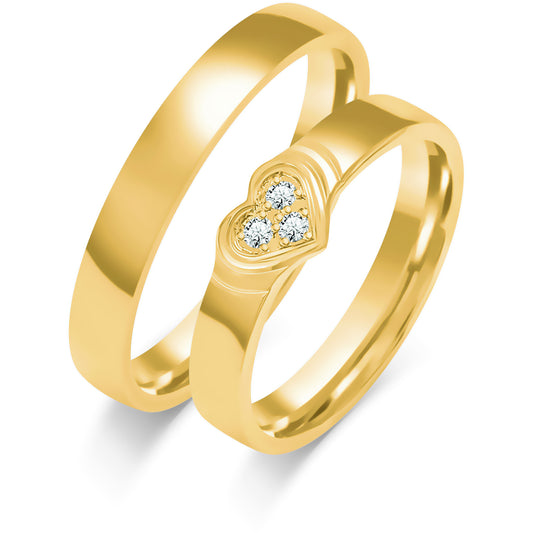 Celestienne 4.50 mm + 4.50 mm - 0,042 ct. Diamanten