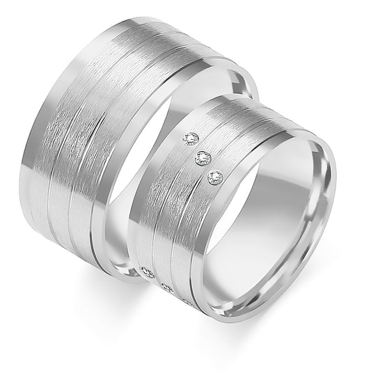 Vivienne 8.00 mm + 8.00 mm - 0,135 ct. Diamanten