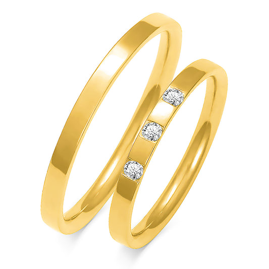 Beatrice 2.50 mm + 2.50 mm - 0,099 ct. Diamanten