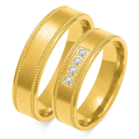 Elisandra 5.50 mm + 5.50 mm - 0,088 ct. Diamanten