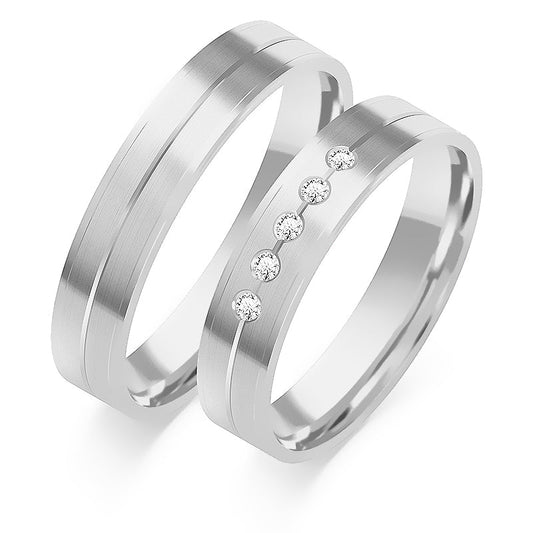 Elysanne 4.50 mm + 4.50 mm - 0,07 ct. Diamanten