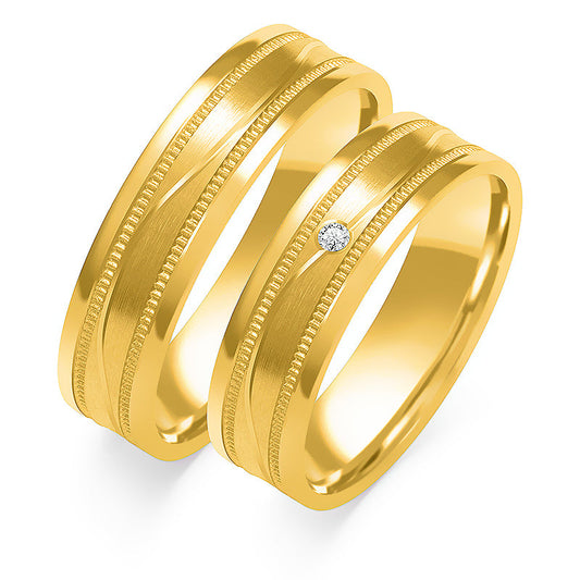 Emerelle 5.50 mm + 5.50 mm - 0,014 ct. Diamanten