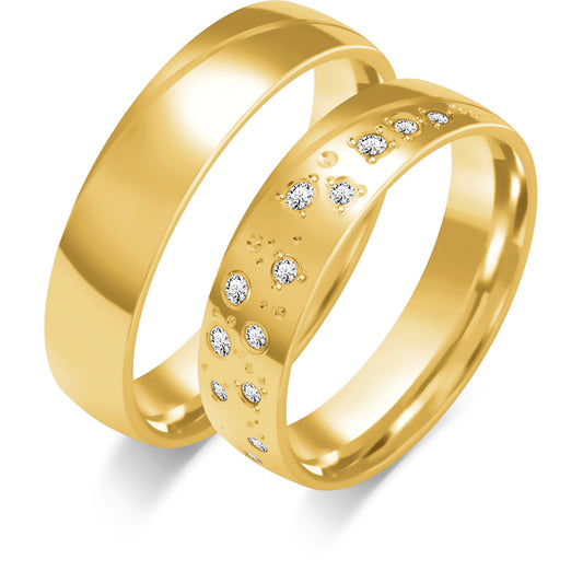 Evandra 5.00 mm + 5.00 mm - 0,155 ct. Diamanten