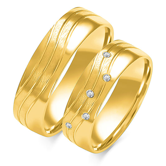 Felindra 5.50 mm + 5.50 mm - 0,045 ct. Diamanten
