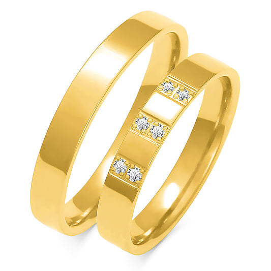 Fiametta 3.50 mm + 3.50 mm - 0,084 ct. Diamanten