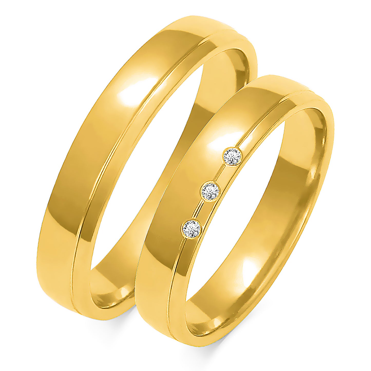 Giselda 4.00 mm + 4.00 mm - 0,027 ct. Diamanten