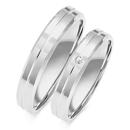 Illyria Rose 4.00 mm + 4.00 mm - 0,014 ct. Diamanten