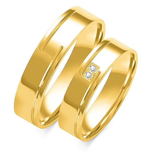 Isolara 5.00 mm + 5.00 mm - 0,028 ct. Diamanten