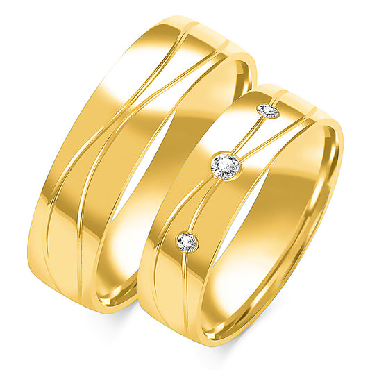 Jessalyn 6.00 mm + 6.00 mm - 0,061 ct. Diamanten