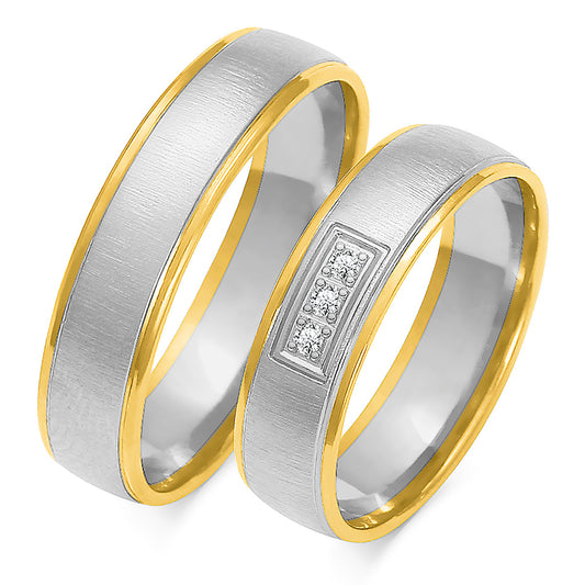 Isavelle 5.50 mm + 5.50 mm - 0,042 ct. Diamanten