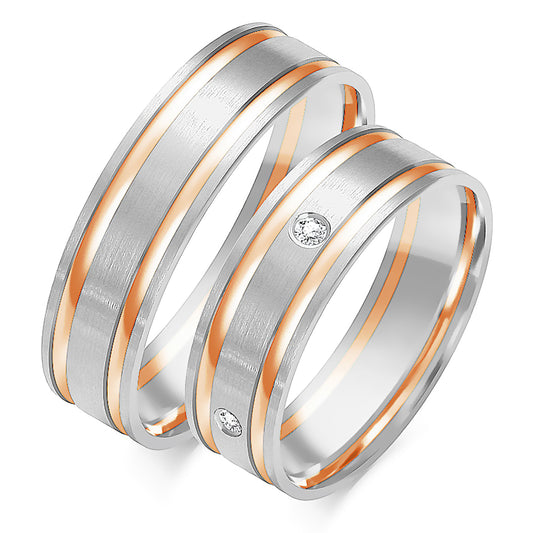 Jinaria 6.00 mm + 6.00 mm - 750 ct. Diamanten