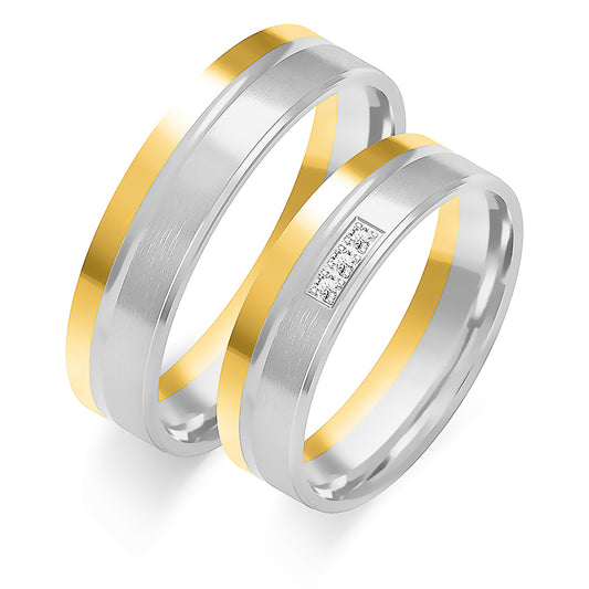 Rosamira 5.50 mm + 5.50 mm - 0,027 ct. Diamanten