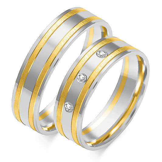 Ulindria 5.50 mm + 5.50 mm - 0,042 ct. Diamanten