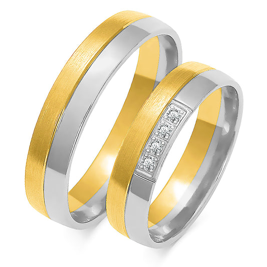 Winavelle 5.00 mm + 5.00 mm - 0,056 ct. Diamanten