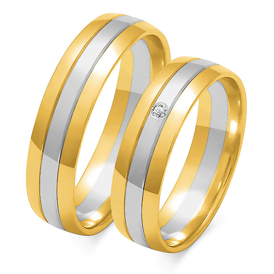 Lysavine 5.50 mm + 5.50 mm - 0,014 ct. Diamanten
