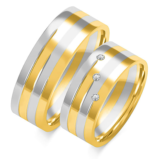 Arivessa 8.00 mm + 8.00 mm - 0,042 ct. Diamanten
