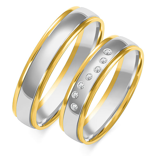 Evasira 5.00 mm + 5.00 mm - 0,063 ct. Diamanten