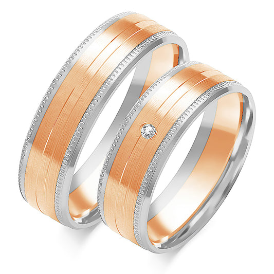 Jolissara 6.00 mm + 6.00 mm - 0,014 ct. Diamanten