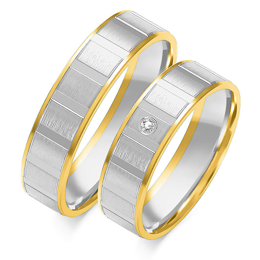 Quelina 5.50 mm + 5.50 mm - 0,014 ct. Diamanten
