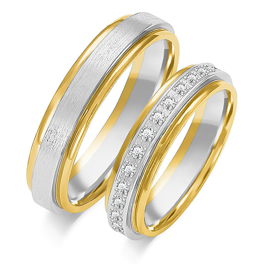 Xandressa 5.00 mm + 5.00 mm - 0,42 ct. Diamanten