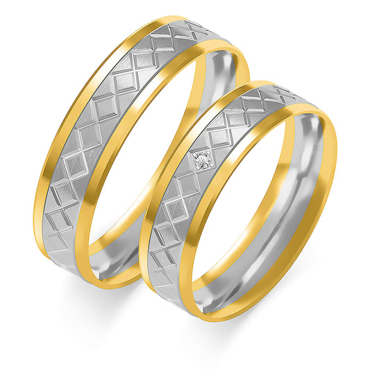 Yvelisse 5.50 mm + 5.50 mm - 0,009 ct. Diamanten