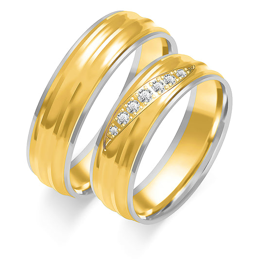 Zelindra 6.00 mm + 6.00 mm - 0,096 ct. Diamanten