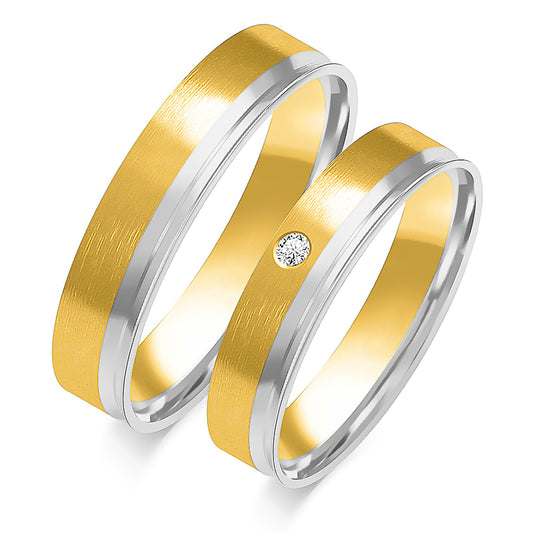 Briorelle 4.50 mm + 4.50 mm - 0,022 ct. Diamanten
