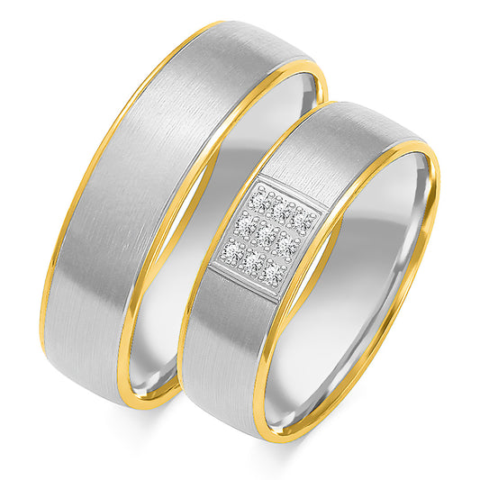 Floralyra 6.00 mm + 6.00 mm - 0,081 ct. Diamanten